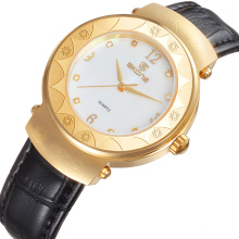 SKONE brand ladies water resistant 18K gold watch